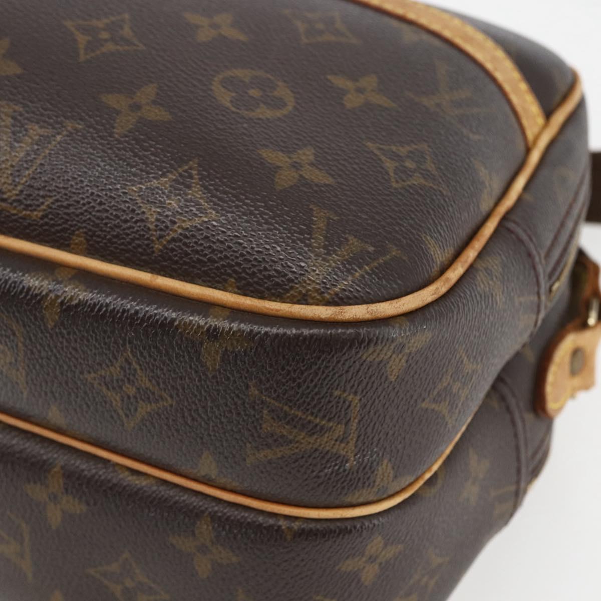 LOUIS VUITTON Monogram Reporter PM Shoulder Bag M45254 LV Auth BA8126