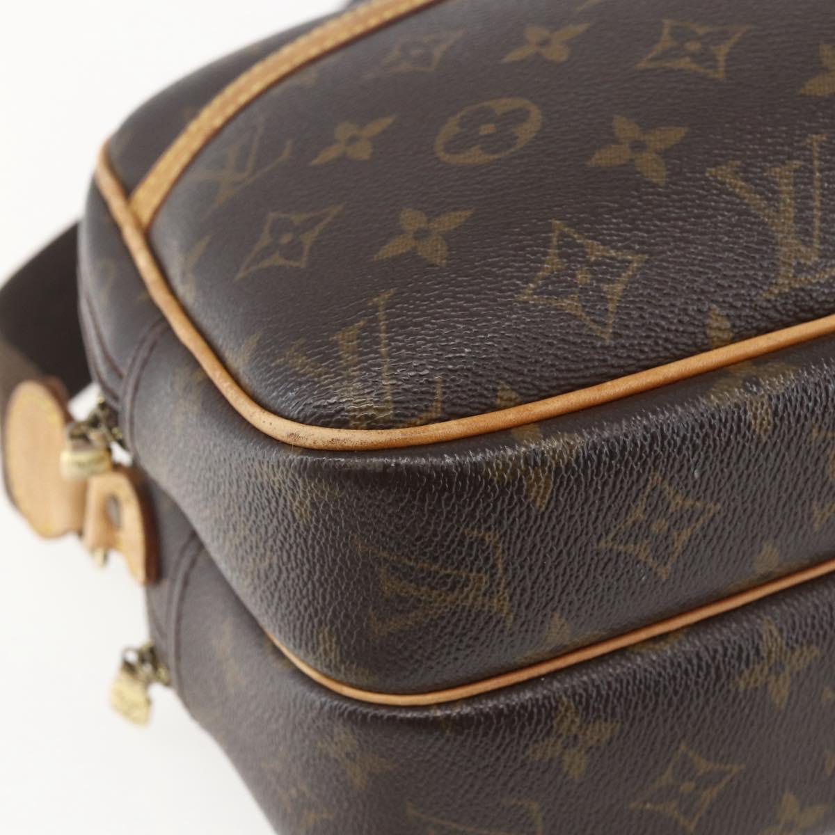 LOUIS VUITTON Monogram Reporter PM Shoulder Bag M45254 LV Auth BA8126