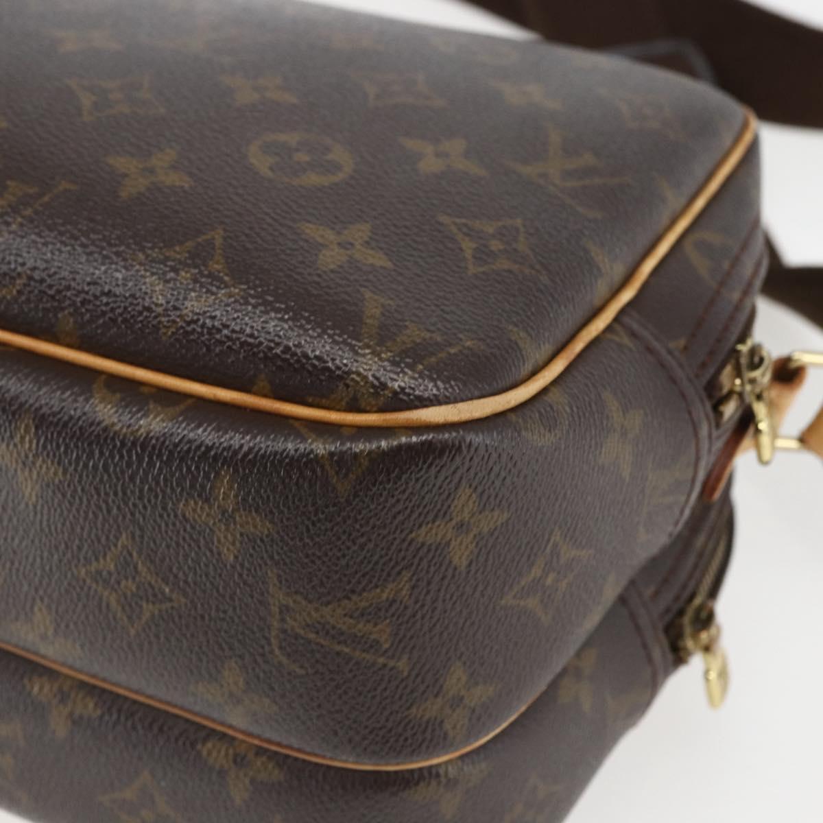 LOUIS VUITTON Monogram Reporter PM Shoulder Bag M45254 LV Auth BA8126