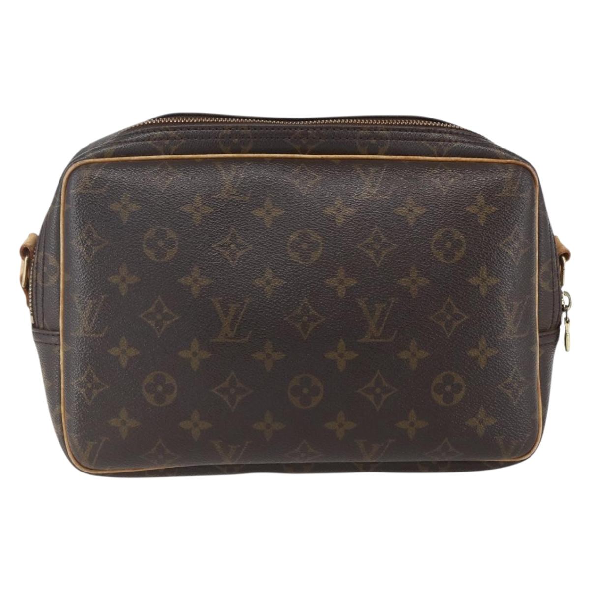 LOUIS VUITTON Monogram Reporter PM Shoulder Bag M45254 LV Auth BA8126
