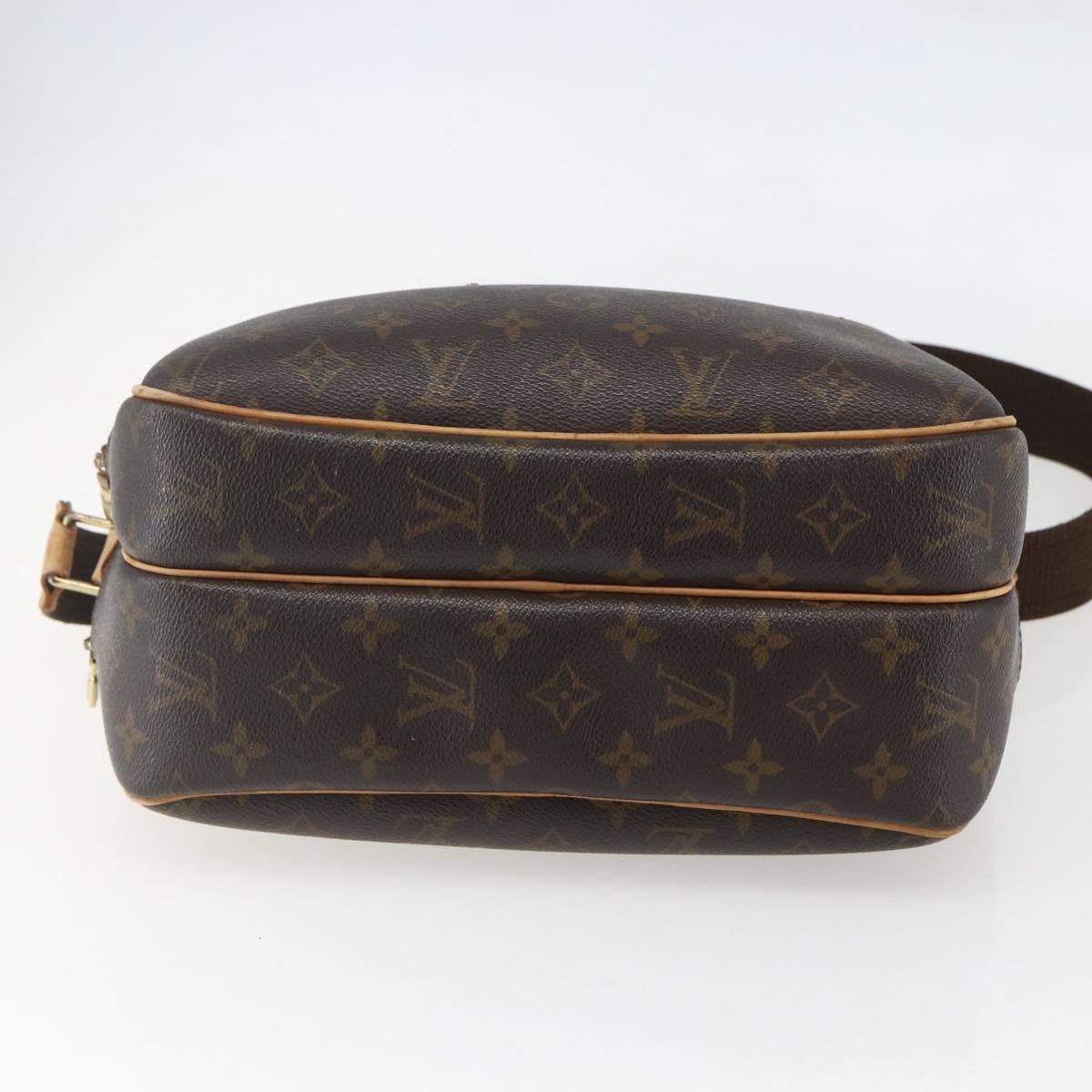 LOUIS VUITTON Monogram Reporter PM Shoulder Bag M45254 LV Auth BA8126