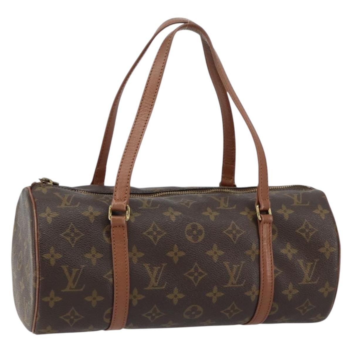 LOUIS VUITTON Monogram Papillon 30 Hand Bag M51385 LV Auth BA8131