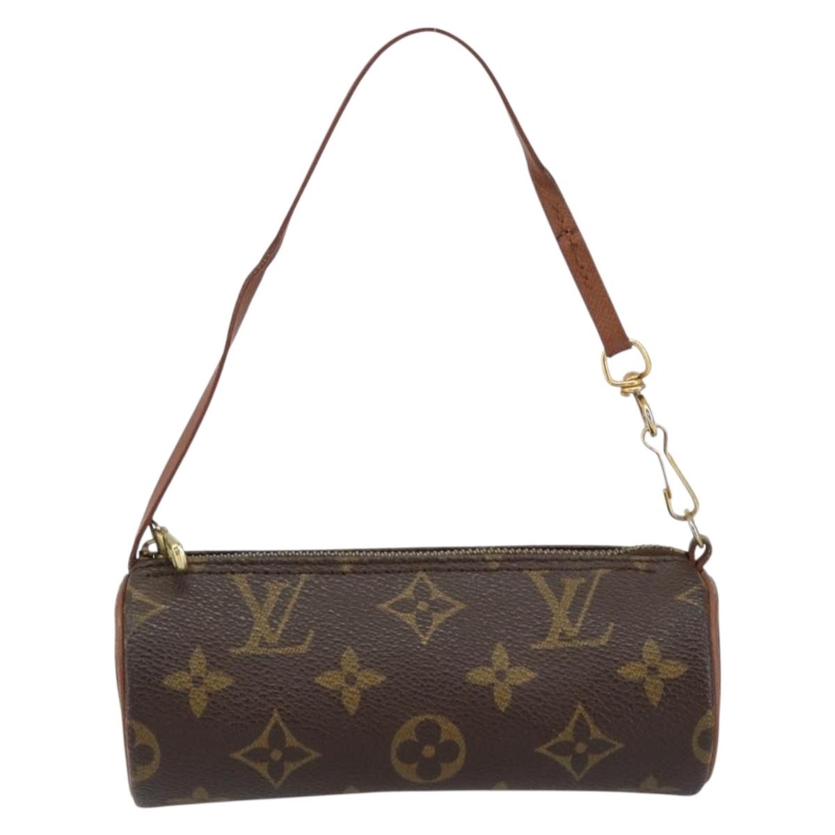 LOUIS VUITTON Monogram Papillon Pouch LV Auth BA8132