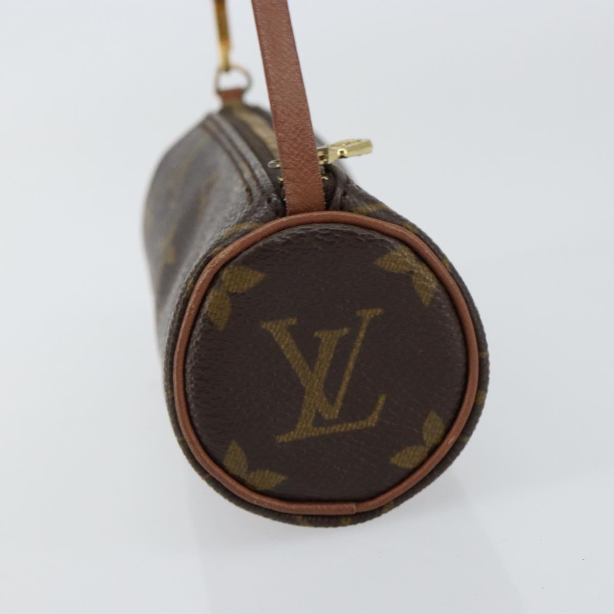 LOUIS VUITTON Monogram Papillon Pouch LV Auth BA8132