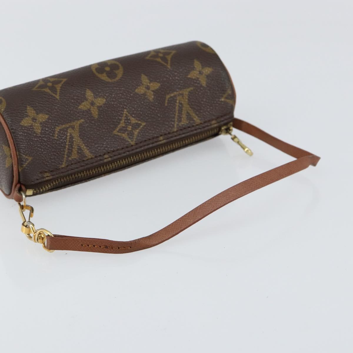 LOUIS VUITTON Monogram Papillon Pouch LV Auth BA8132