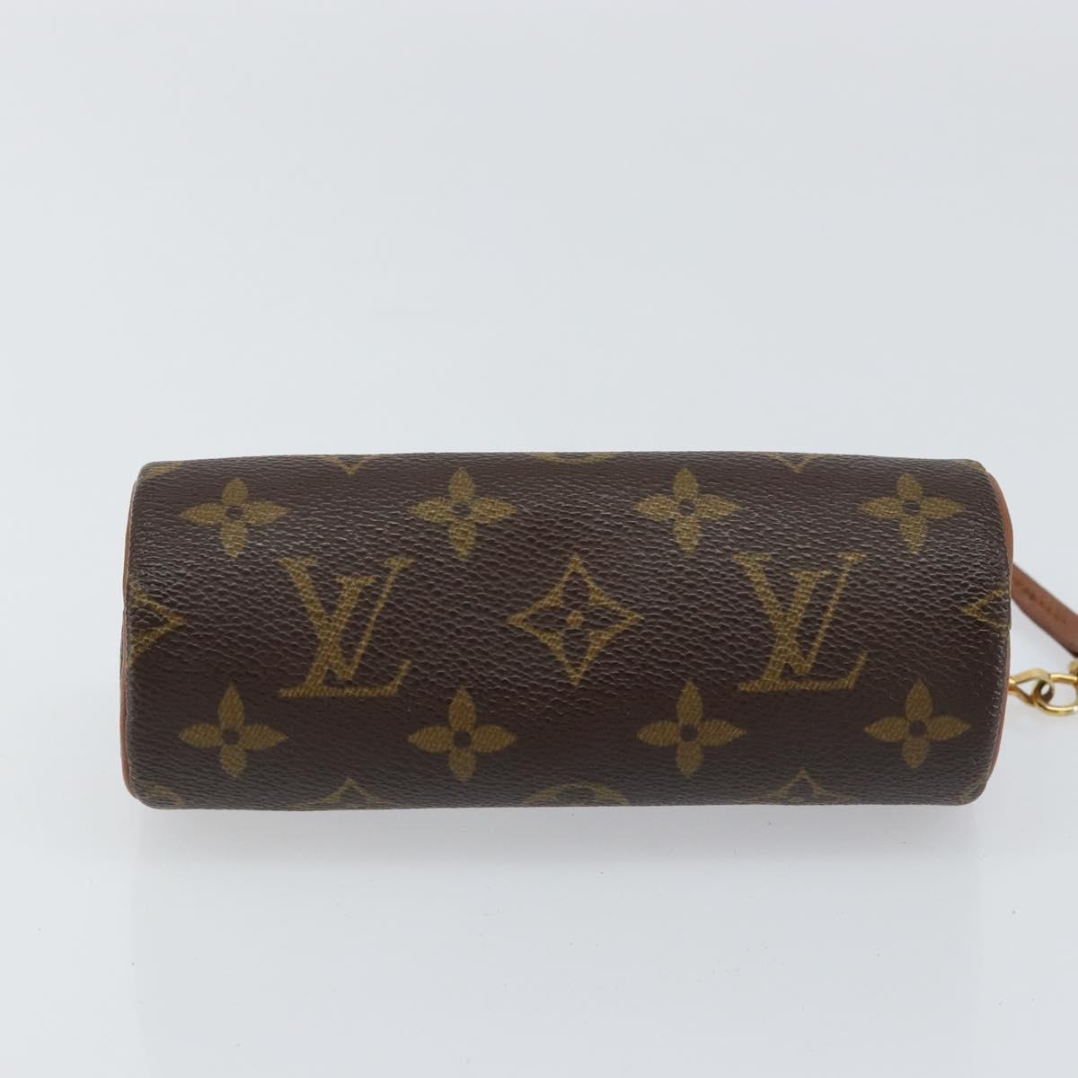 LOUIS VUITTON Monogram Papillon Pouch LV Auth BA8132