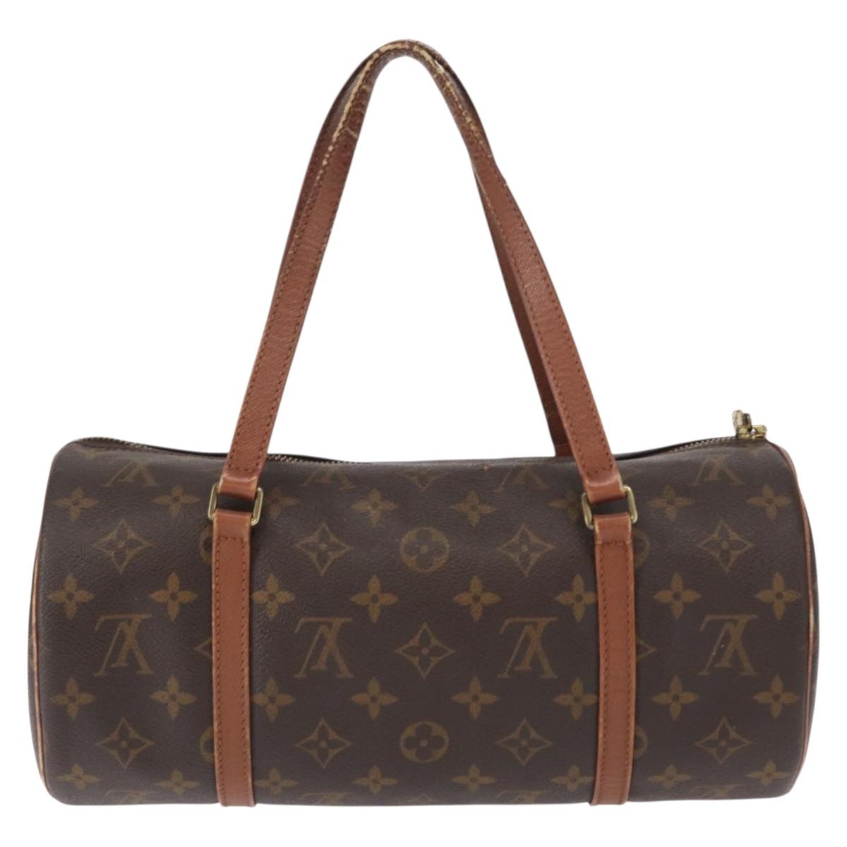 LOUIS VUITTON Monogram Papillon 30 Hand Bag M51385 LV Auth BA8133