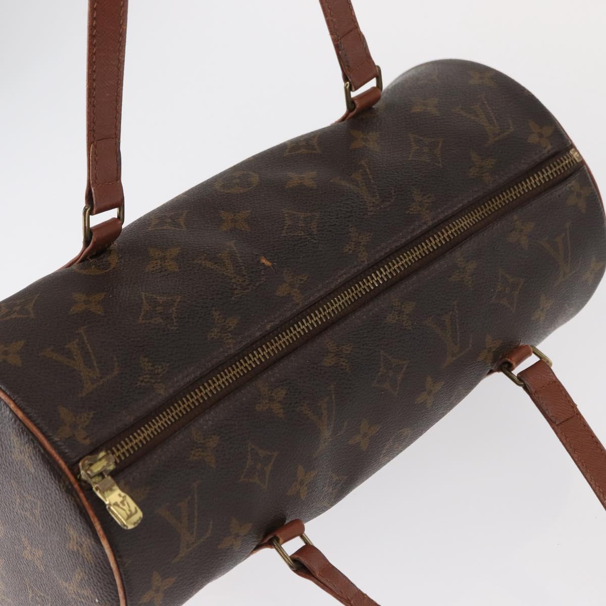 LOUIS VUITTON Monogram Papillon 30 Hand Bag M51385 LV Auth BA8133