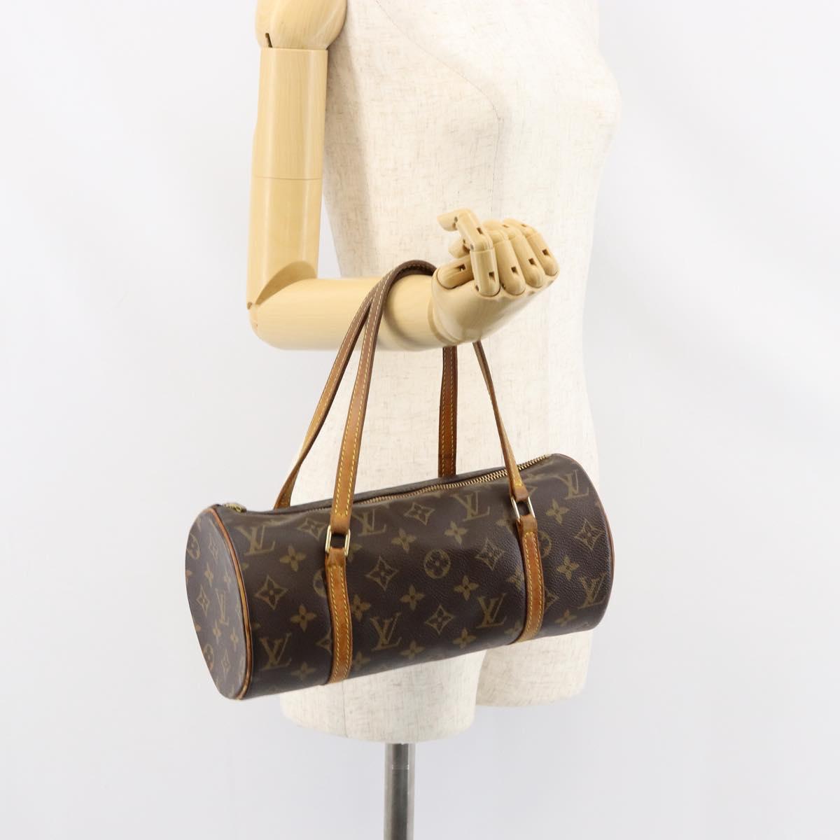 LOUIS VUITTON Monogram Papillon 26 Hand Bag M51386 LV Auth BA8134