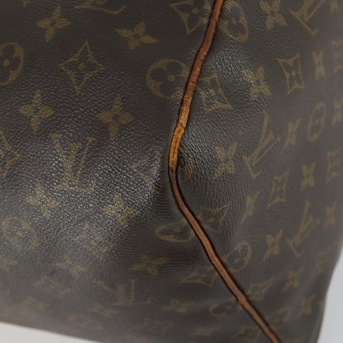 LOUIS VUITTON Monogram Keepall 55 Boston Bag M41424 LV Auth BA8135