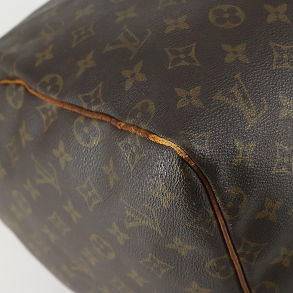 LOUIS VUITTON Monogram Keepall 55 Boston Bag M41424 LV Auth BA8135
