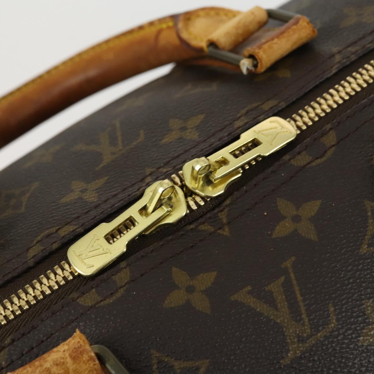 LOUIS VUITTON Monogram Keepall 55 Boston Bag M41424 LV Auth BA8135