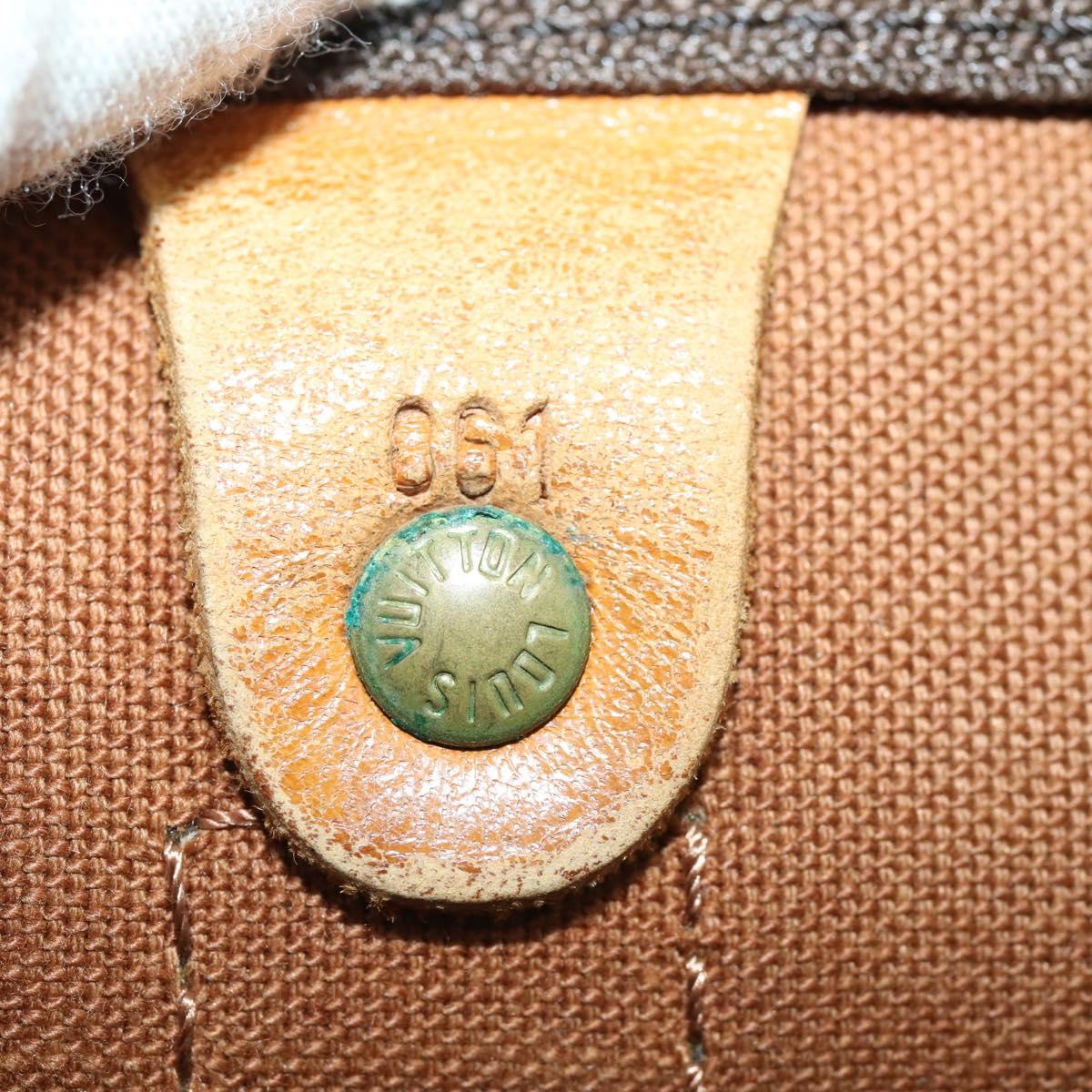 LOUIS VUITTON Monogram Keepall 55 Boston Bag M41424 LV Auth BA8135