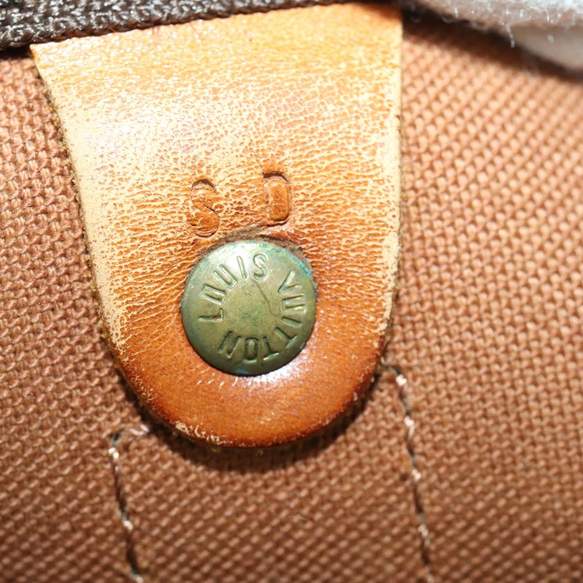 LOUIS VUITTON Monogram Keepall 55 Boston Bag M41424 LV Auth BA8135