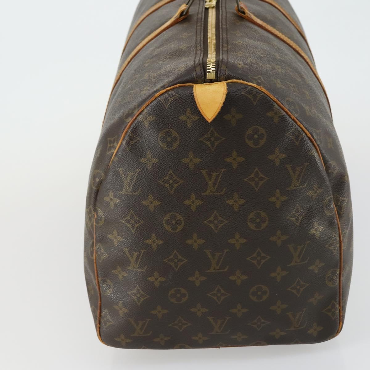 LOUIS VUITTON Monogram Keepall 55 Boston Bag M41424 LV Auth BA8135