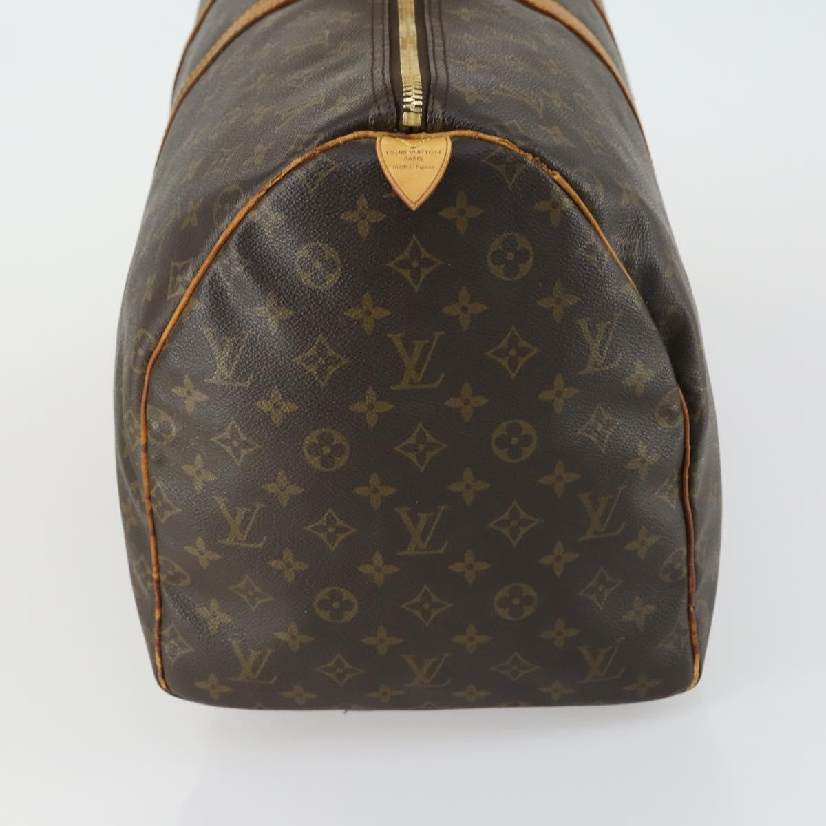 LOUIS VUITTON Monogram Keepall 55 Boston Bag M41424 LV Auth BA8135