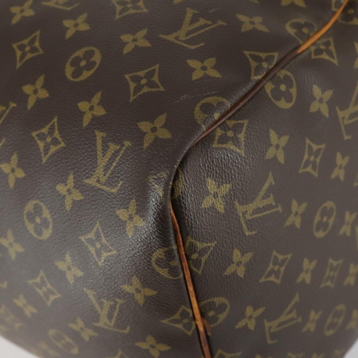LOUIS VUITTON Monogram Keepall 55 Boston Bag M41424 LV Auth BA8136