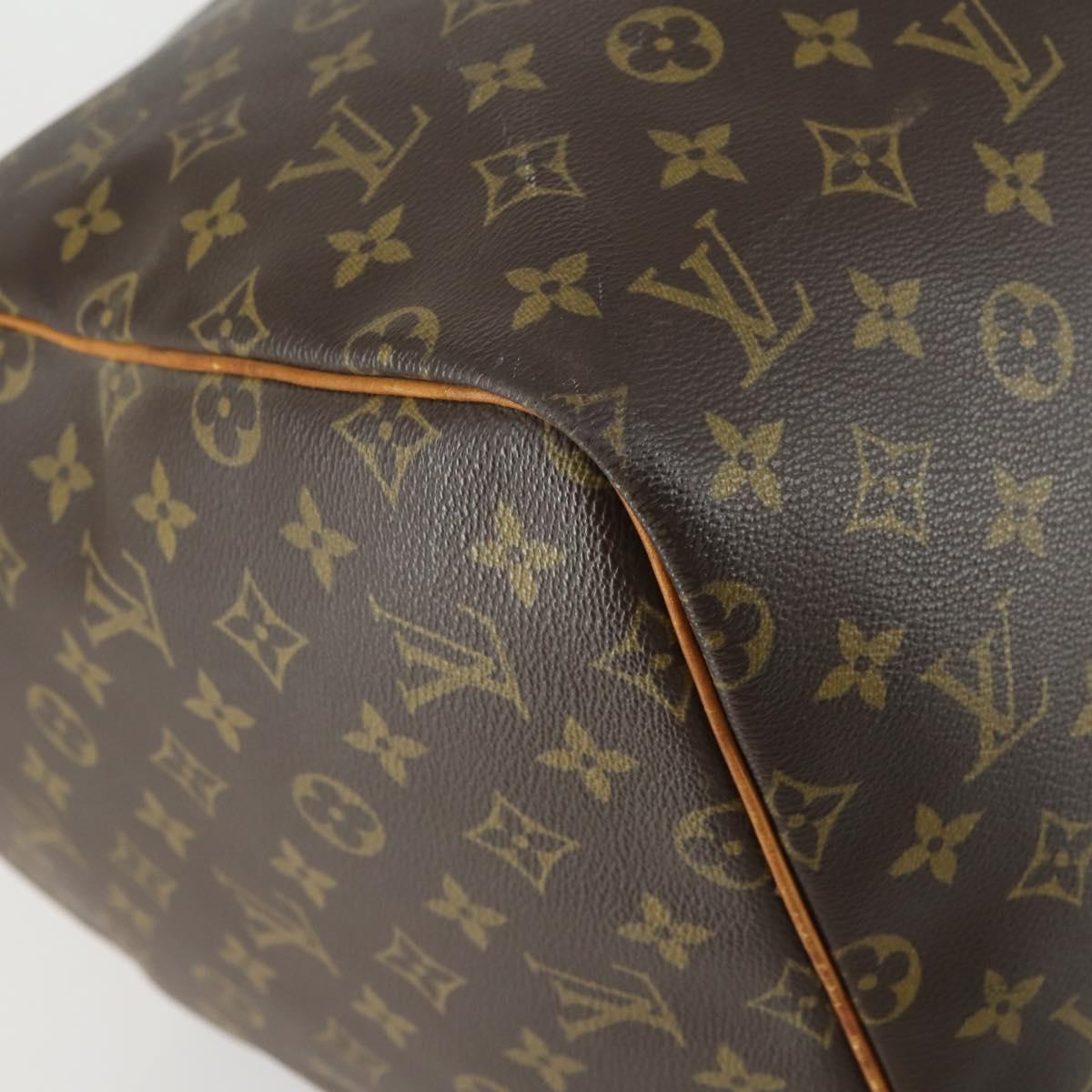 LOUIS VUITTON Monogram Keepall 55 Boston Bag M41424 LV Auth BA8136