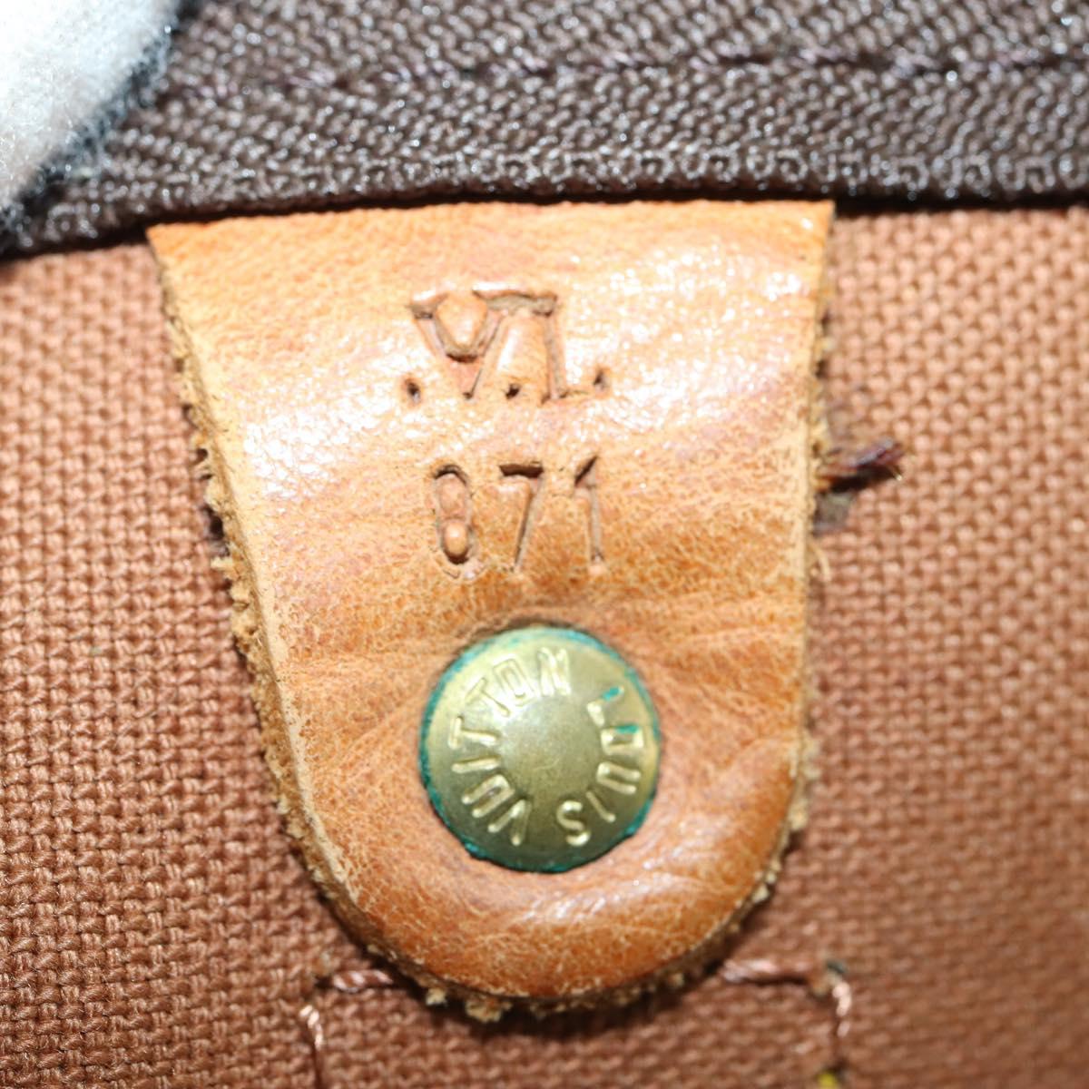 LOUIS VUITTON Monogram Keepall 55 Boston Bag M41424 LV Auth BA8136