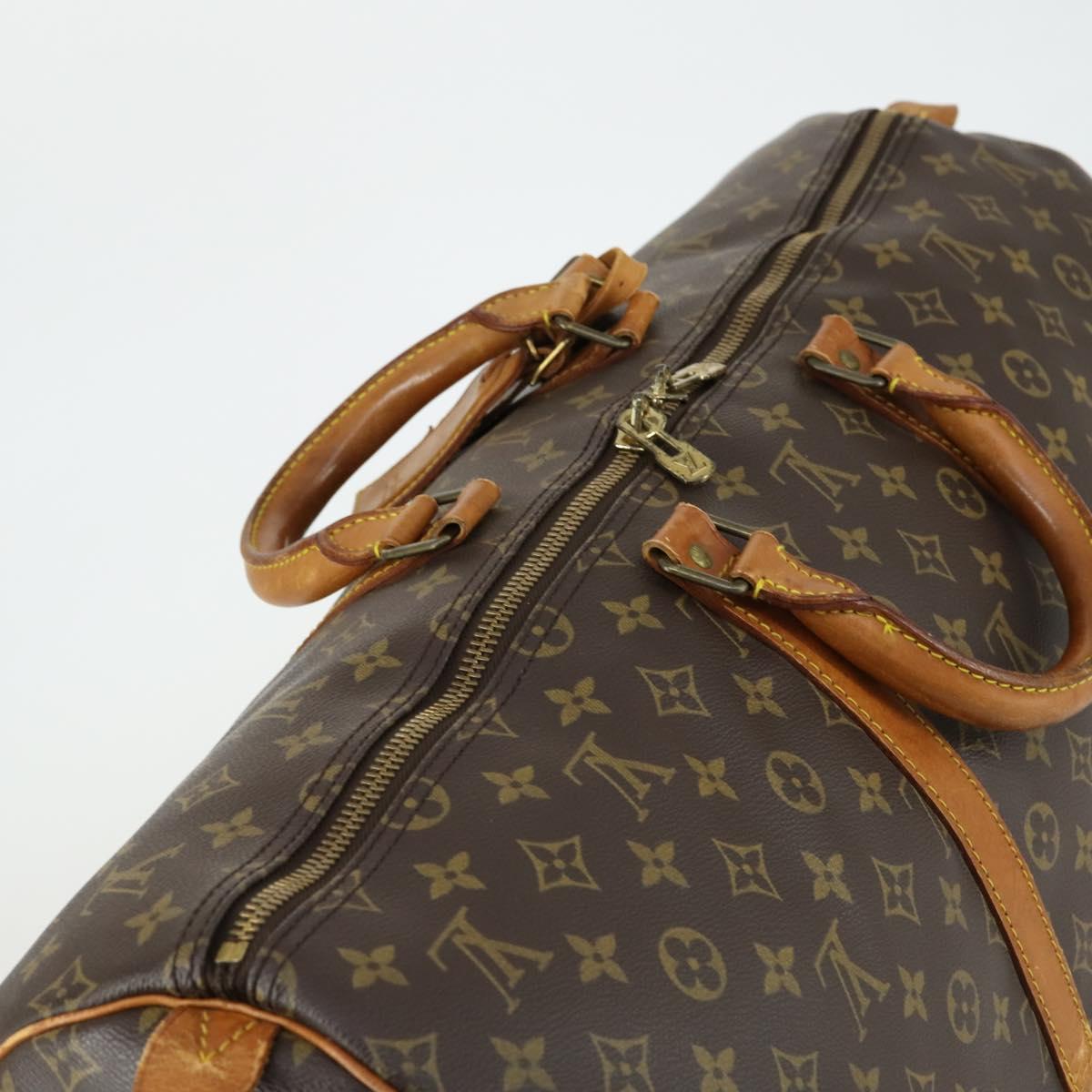 LOUIS VUITTON Monogram Keepall 55 Boston Bag M41424 LV Auth BA8136