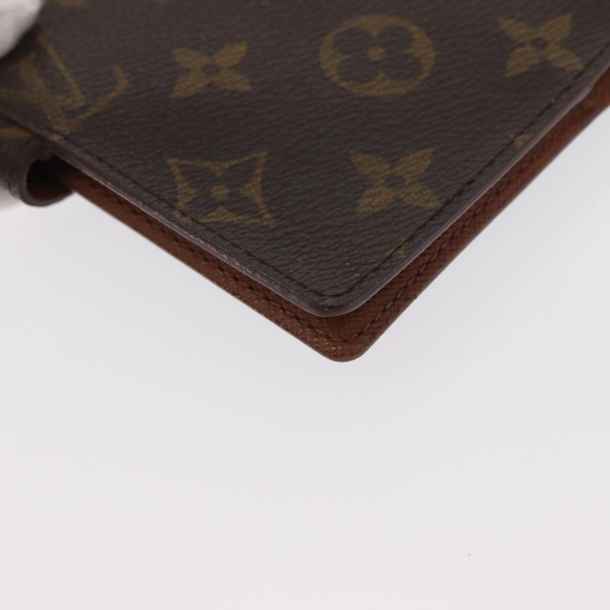 LOUIS VUITTON Monogram Agenda PM Day Planner Cover R20005 LV Auth BA8138