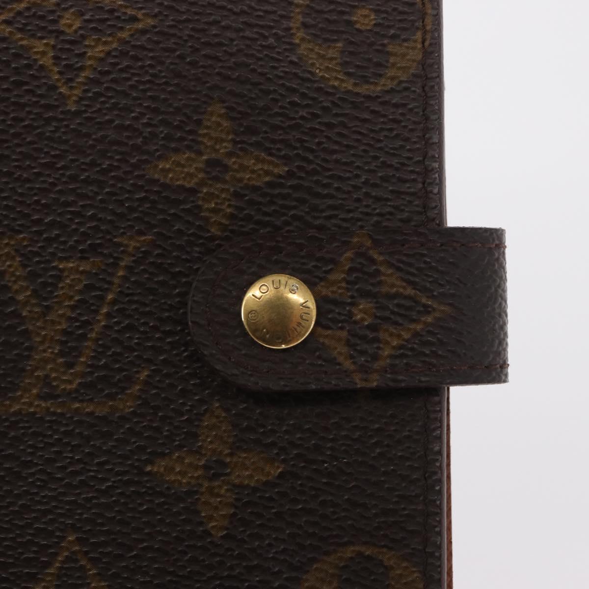 LOUIS VUITTON Monogram Agenda PM Day Planner Cover R20005 LV Auth BA8138