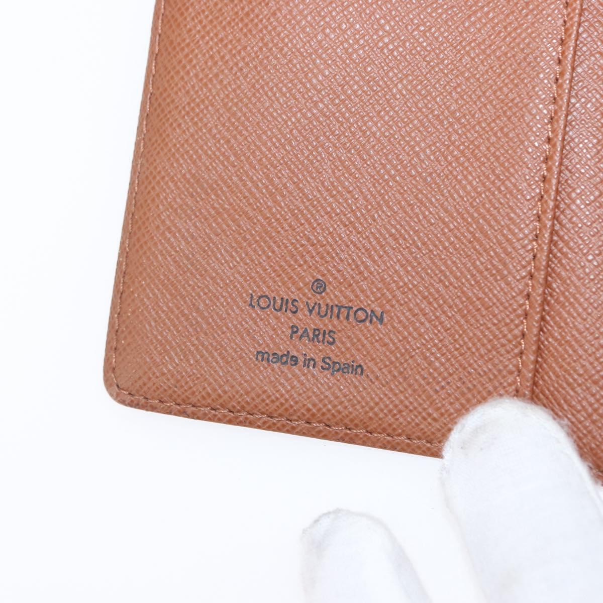 LOUIS VUITTON Monogram Agenda PM Day Planner Cover R20005 LV Auth BA8138