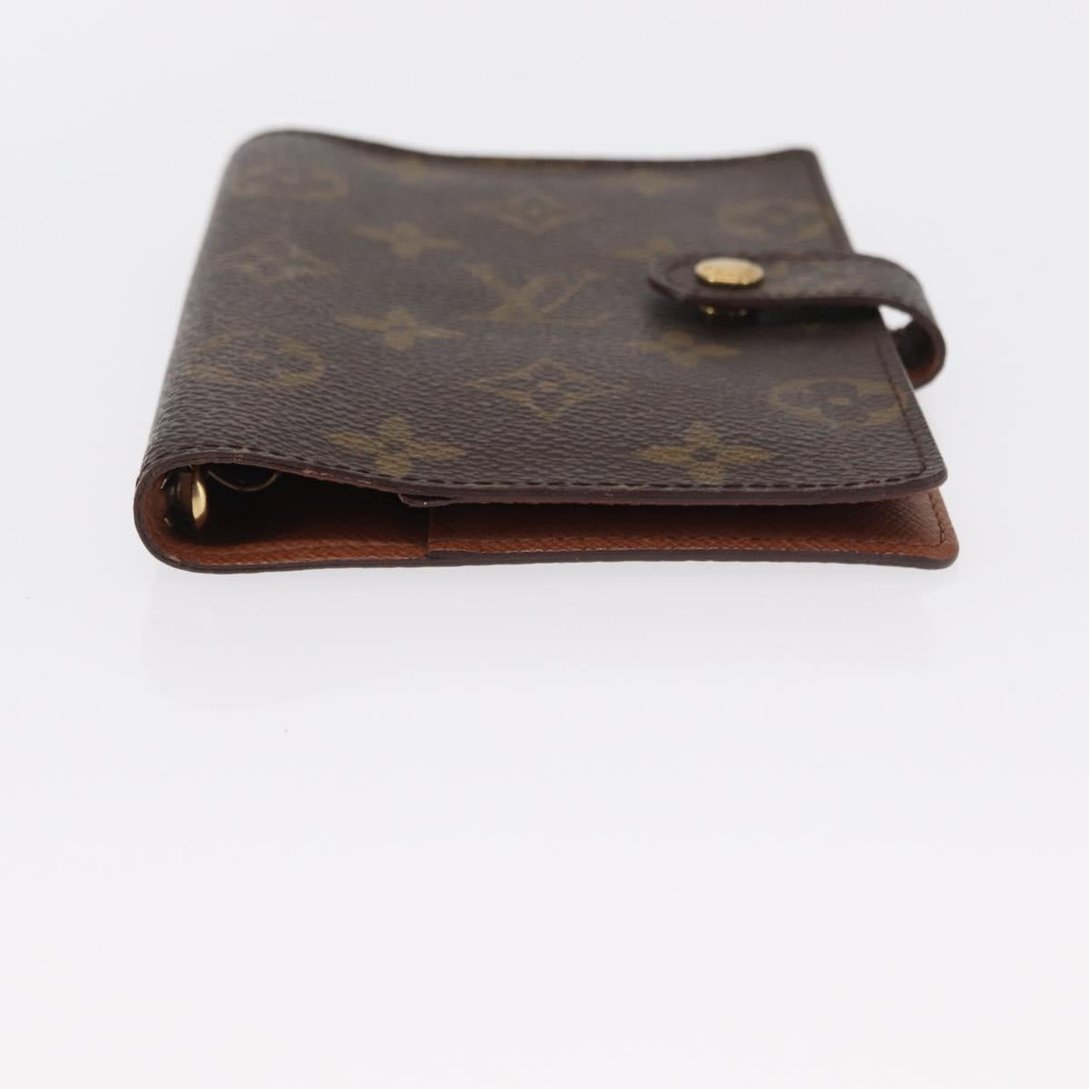 LOUIS VUITTON Monogram Agenda PM Day Planner Cover R20005 LV Auth BA8138