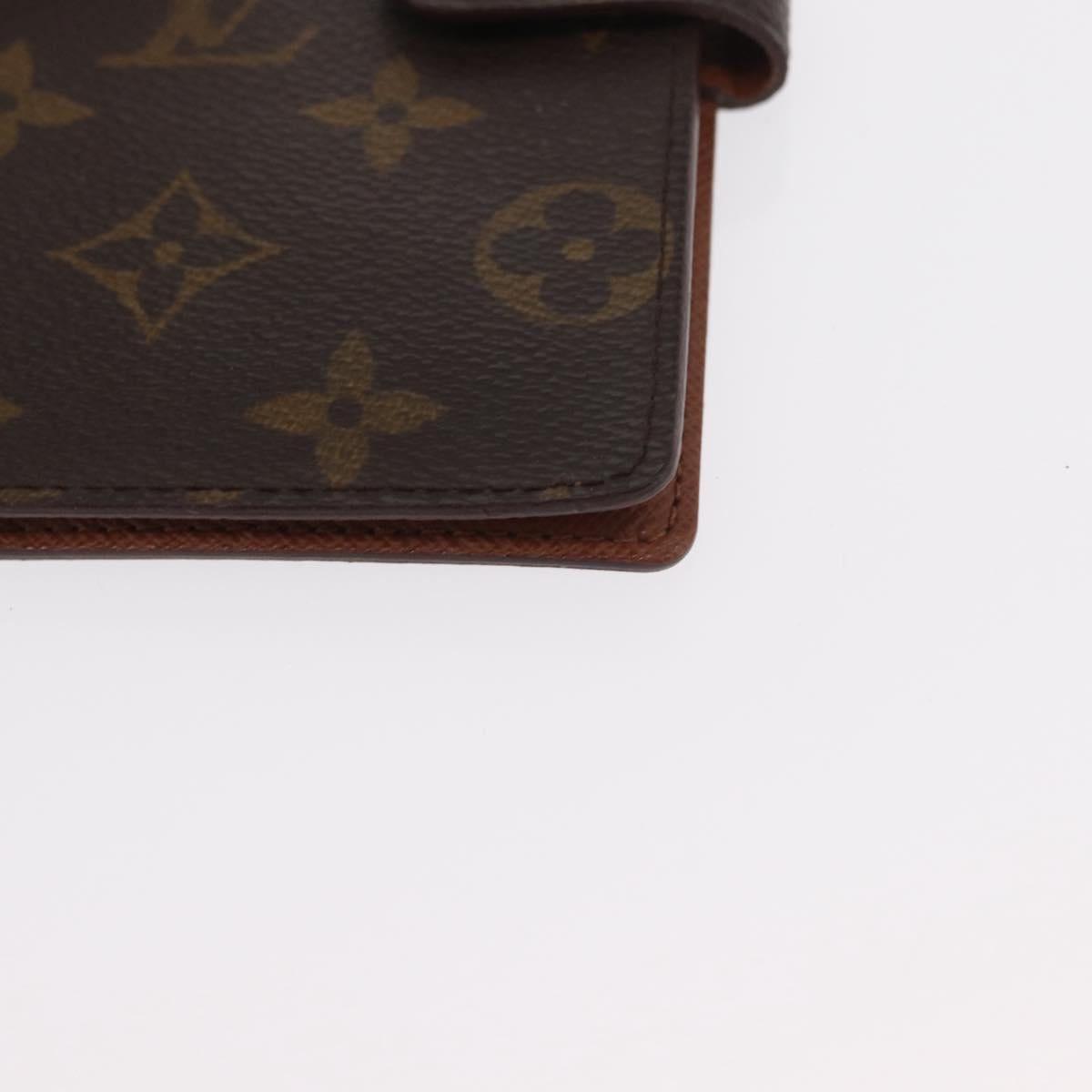 LOUIS VUITTON Monogram Agenda PM Day Planner Cover R20005 LV Auth BA8138