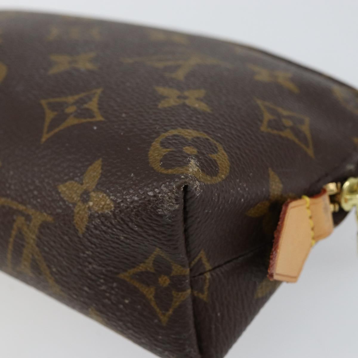 LOUIS VUITTON Monogram Pochette Cosmetic PM Pouch M43998 LV Auth BA8139