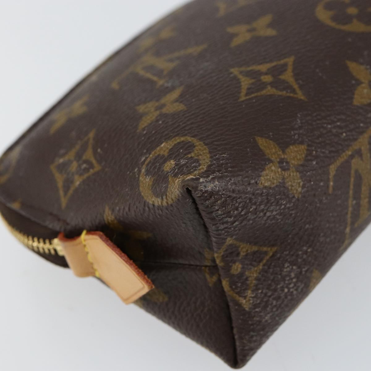 LOUIS VUITTON Monogram Pochette Cosmetic PM Pouch M43998 LV Auth BA8139