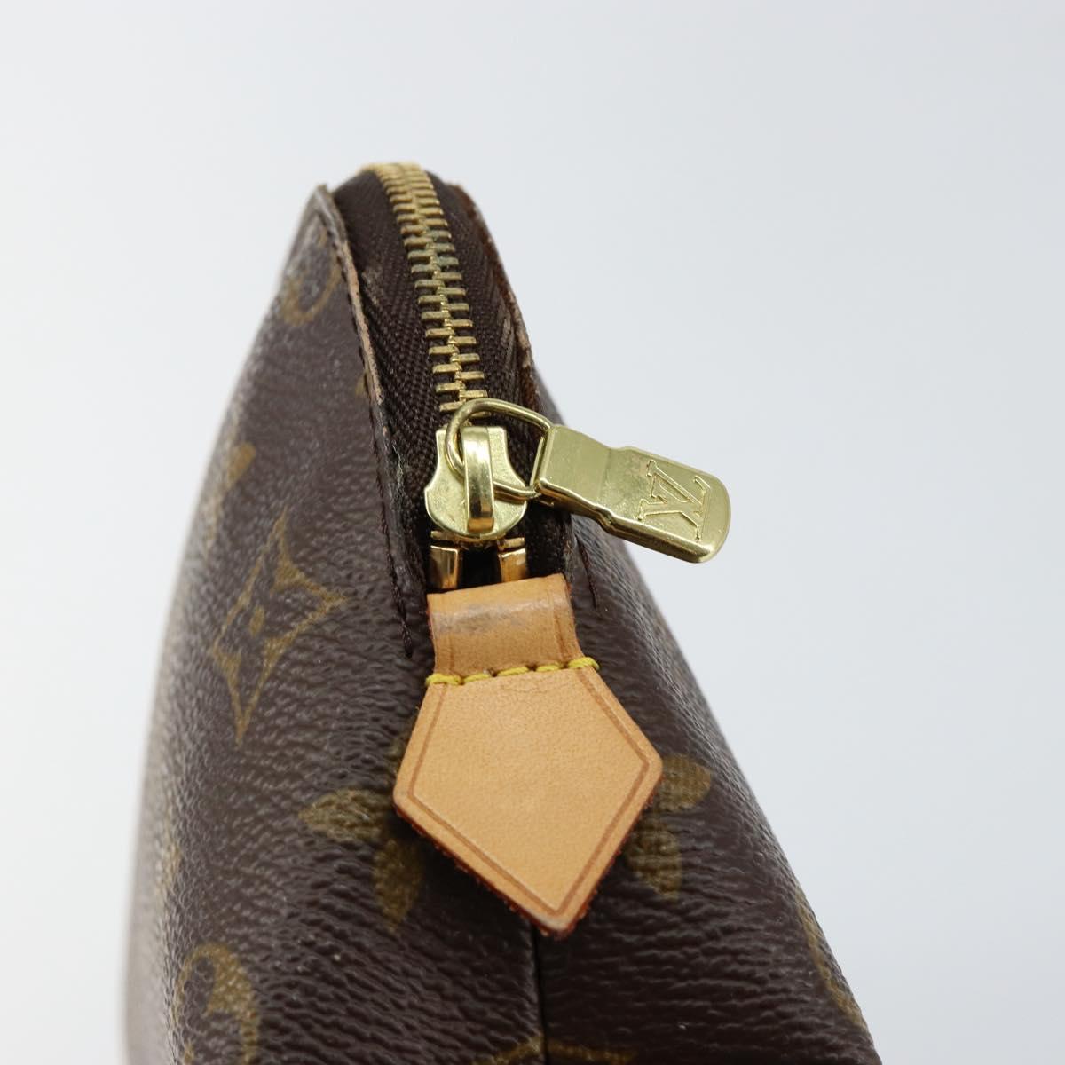LOUIS VUITTON Monogram Pochette Cosmetic PM Pouch M43998 LV Auth BA8139