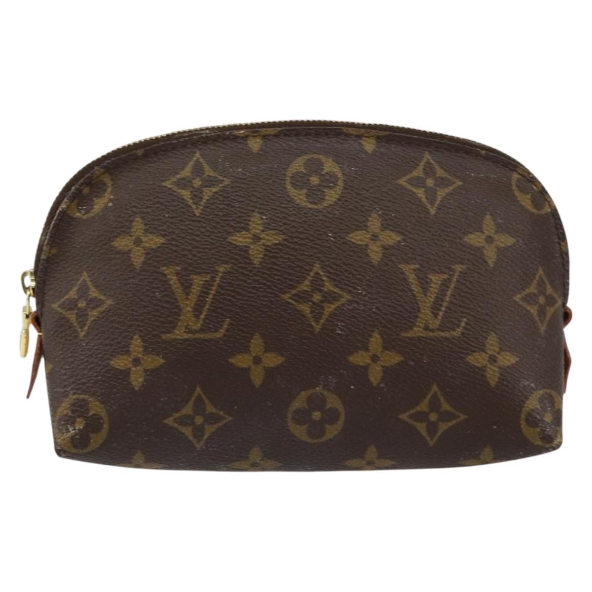 LOUIS VUITTON Monogram Pochette Cosmetic PM Pouch M43998 LV Auth BA8139