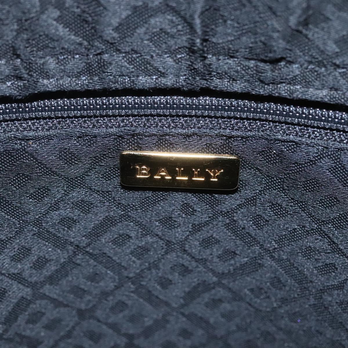 BALLY Quilted Shoulder Bag Leather Beige Gold Auth BA814