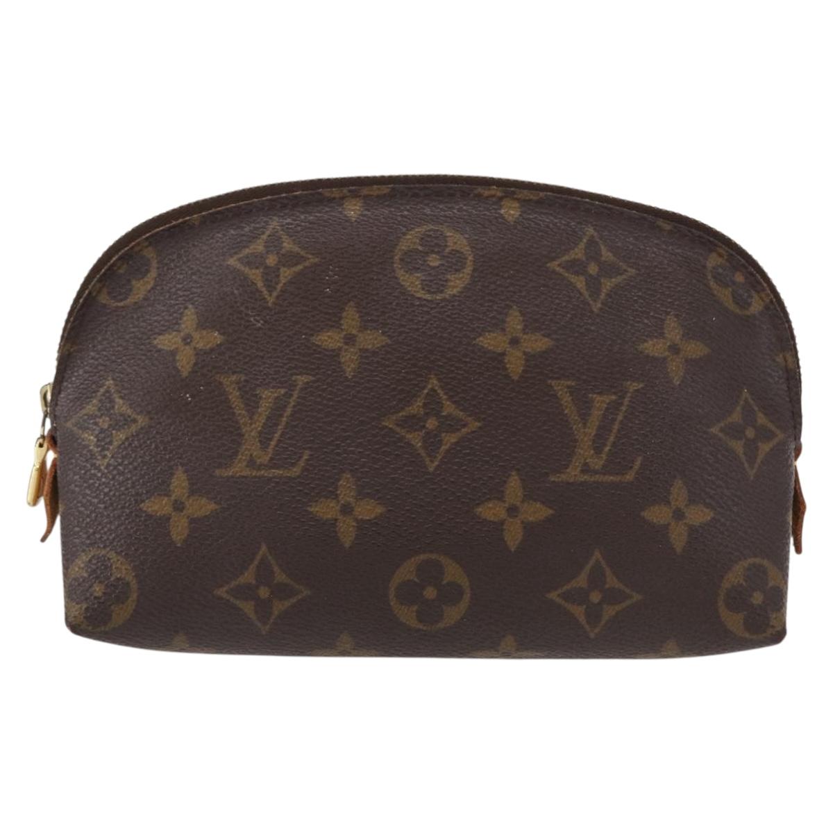 LOUIS VUITTON Monogram Pochette Cosmetic PM Pouch M43998 LV Auth BA8140