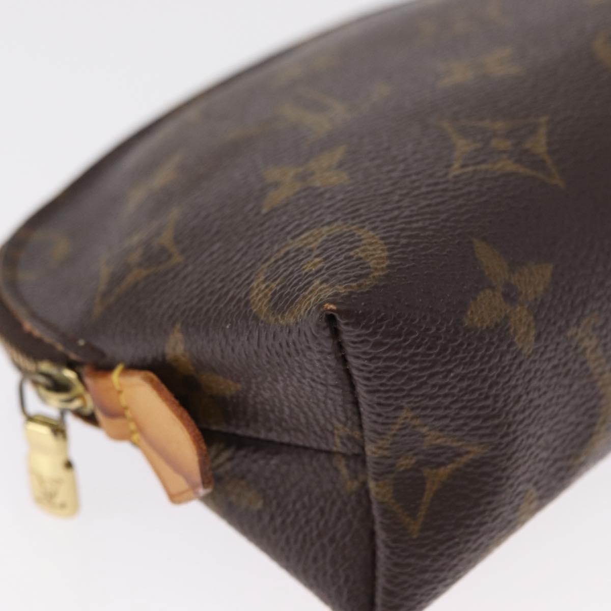 LOUIS VUITTON Monogram Pochette Cosmetic PM Pouch M43998 LV Auth BA8140