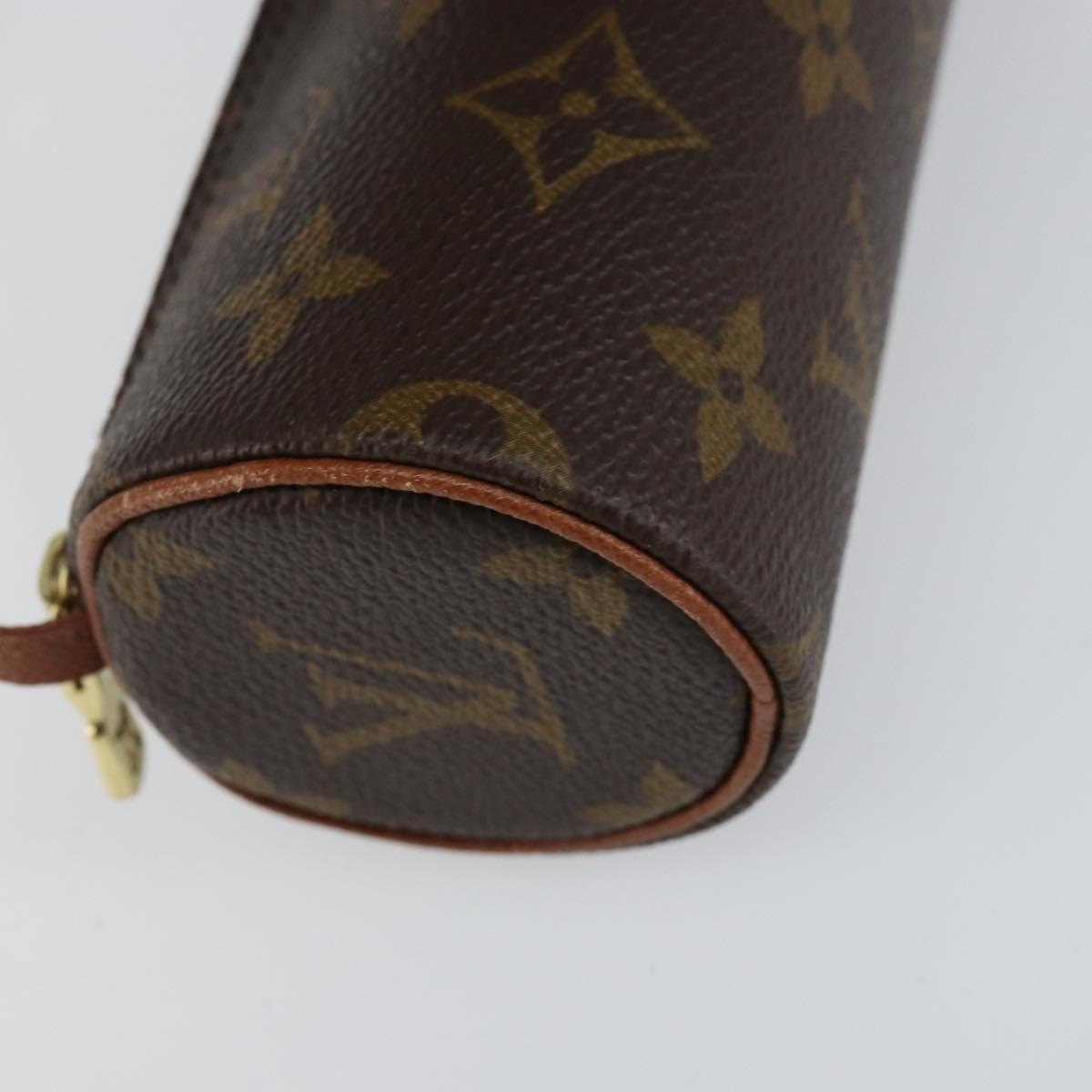 LOUIS VUITTON Monogram Papillon Pouch LV Auth BA8141