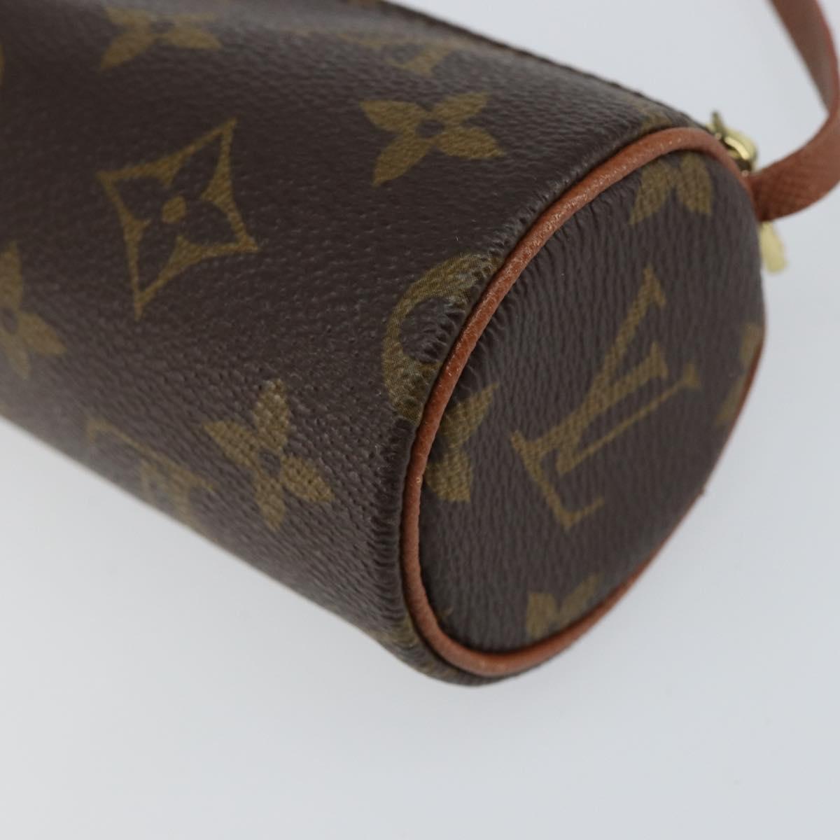 LOUIS VUITTON Monogram Papillon Pouch LV Auth BA8141