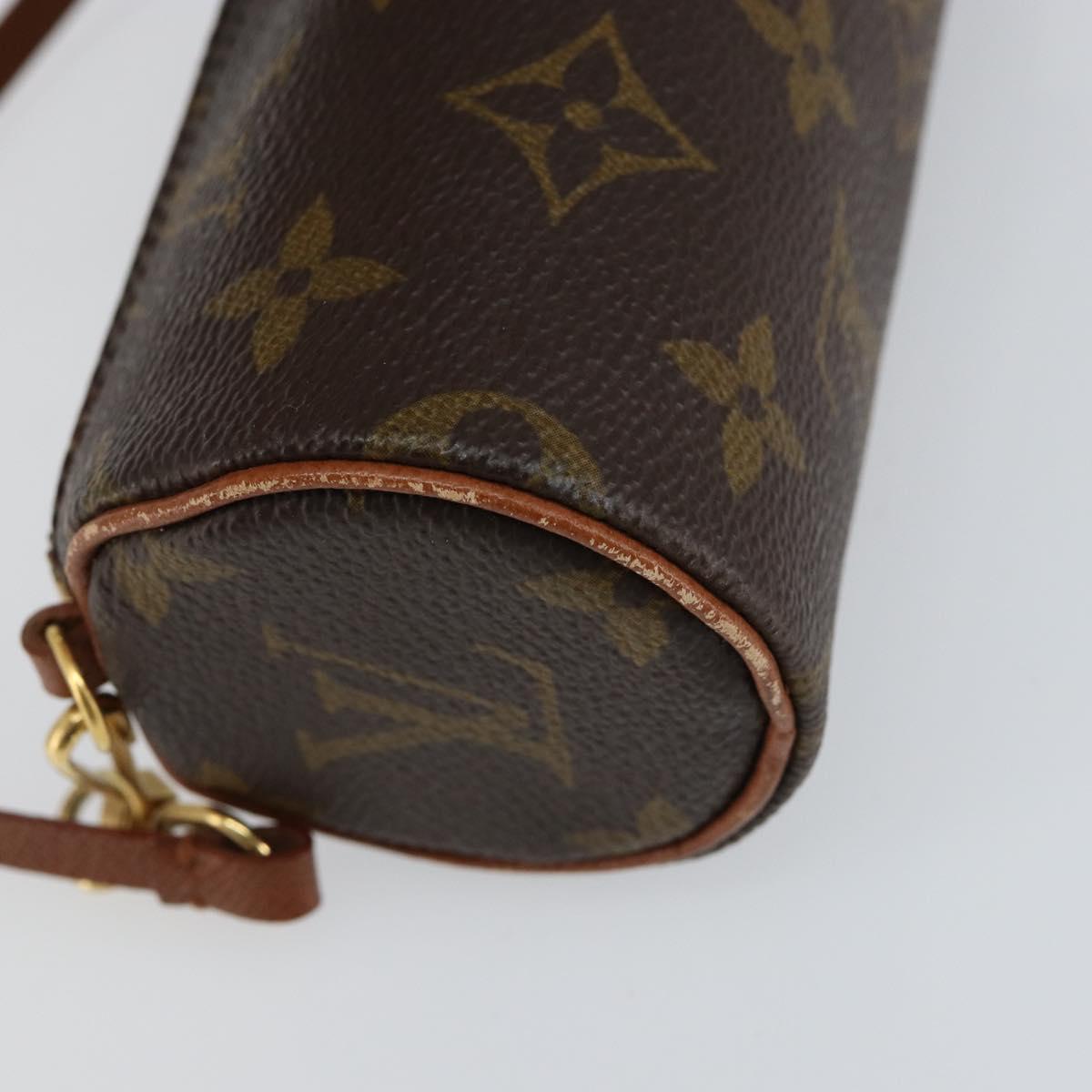 LOUIS VUITTON Monogram Papillon Pouch LV Auth BA8141