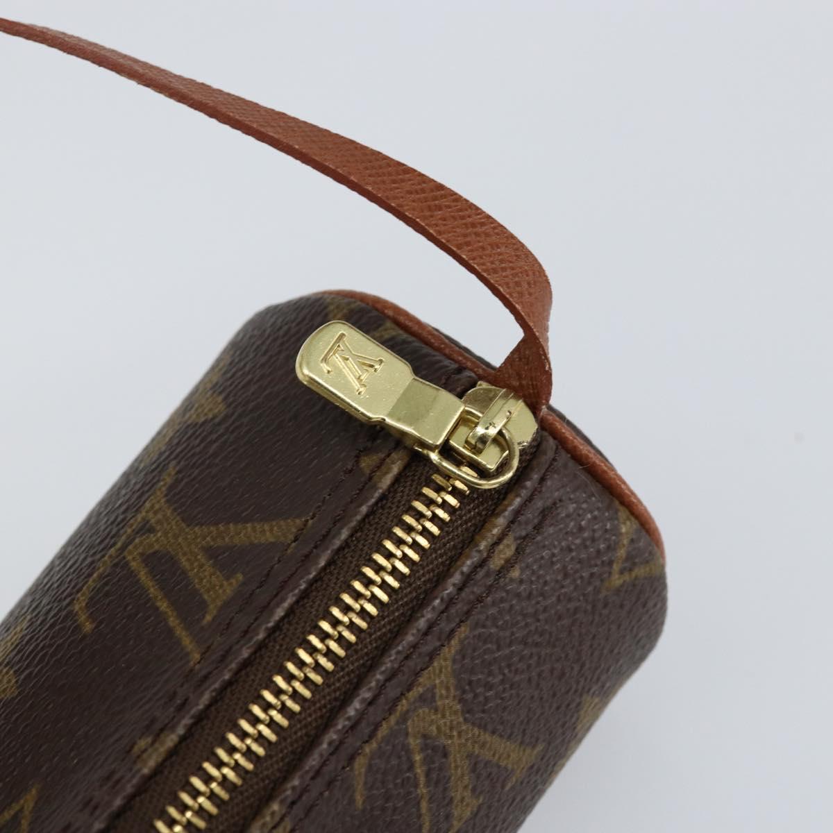 LOUIS VUITTON Monogram Papillon Pouch LV Auth BA8141