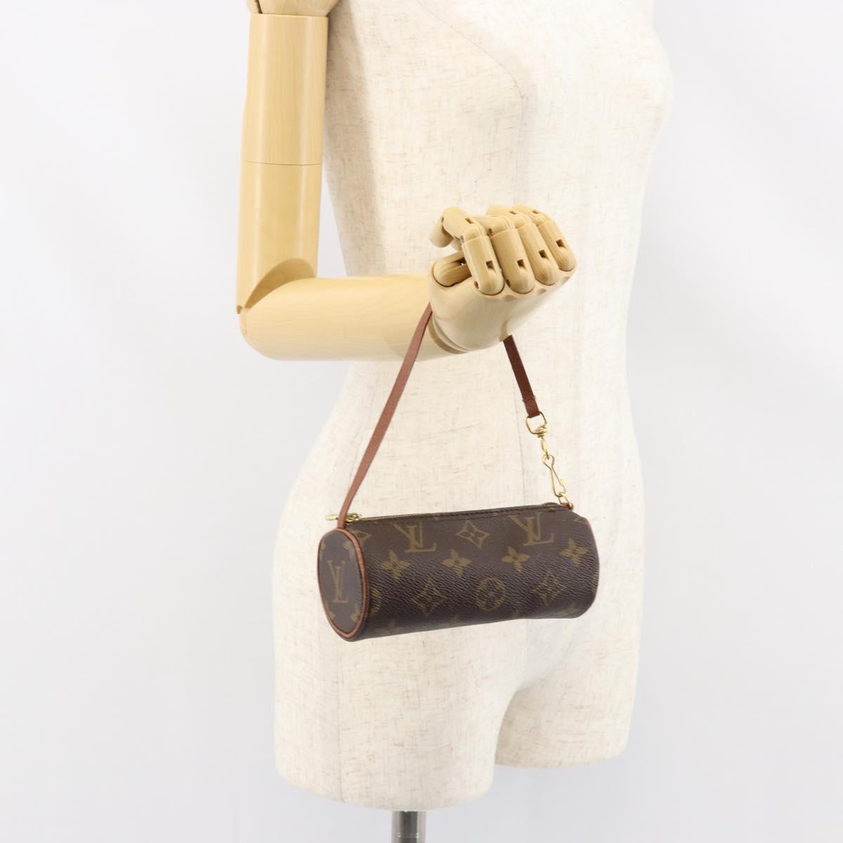 LOUIS VUITTON Monogram Papillon Pouch LV Auth BA8141