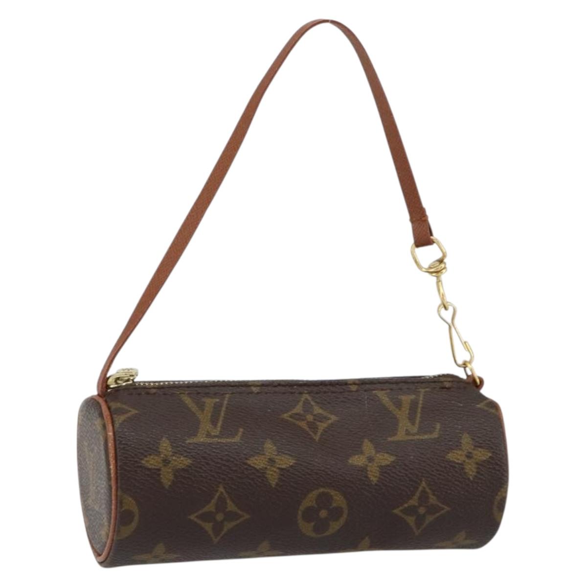 LOUIS VUITTON Monogram Papillon Pouch LV Auth BA8141