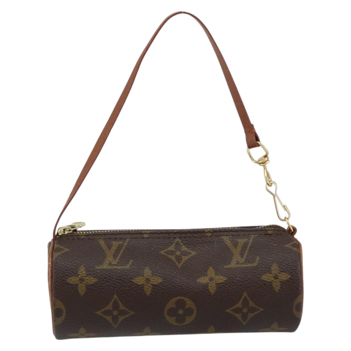 LOUIS VUITTON Monogram Papillon Pouch LV Auth BA8141