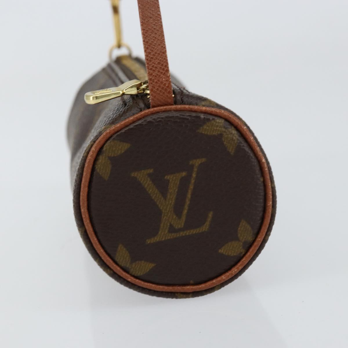 LOUIS VUITTON Monogram Papillon Pouch LV Auth BA8141