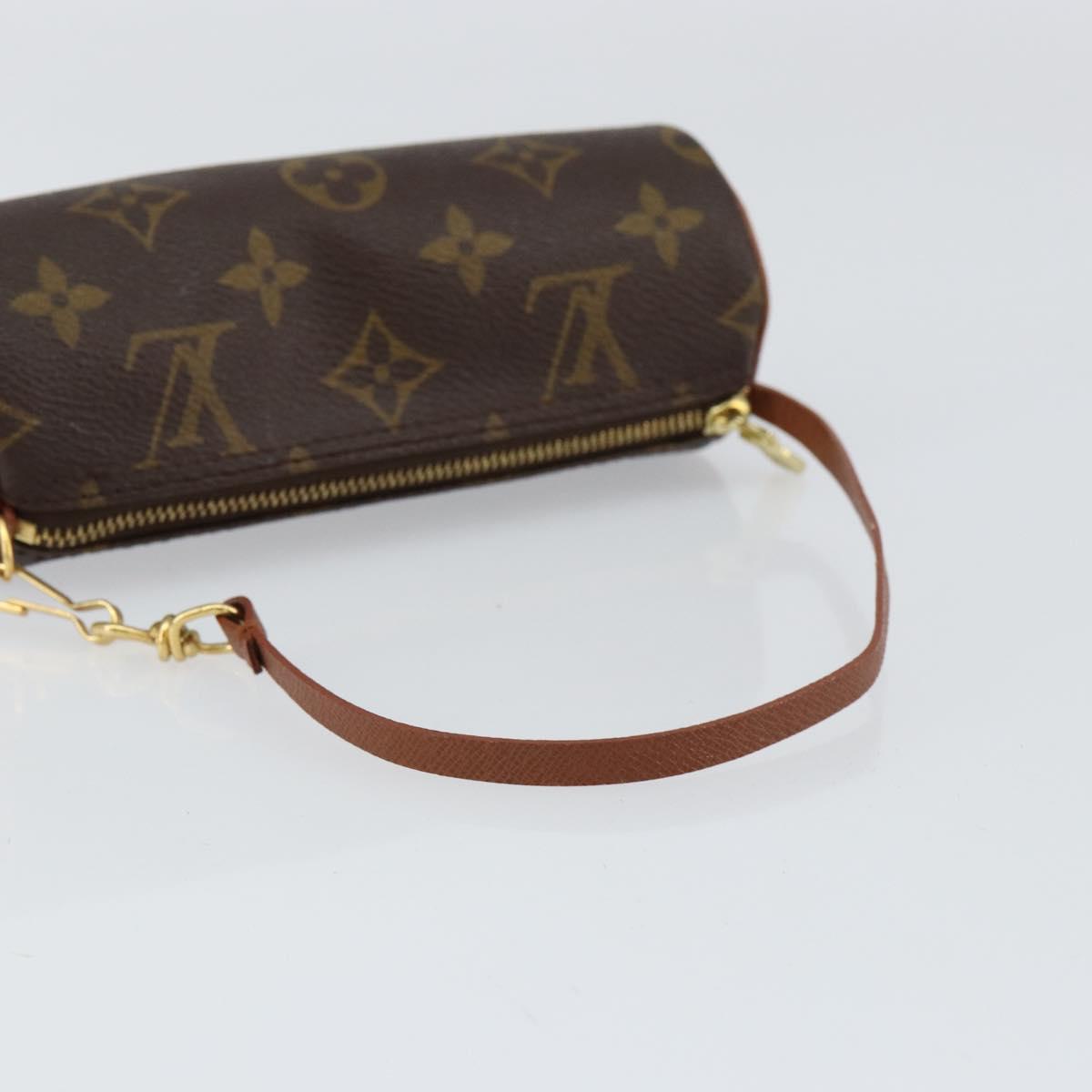 LOUIS VUITTON Monogram Papillon Pouch LV Auth BA8141