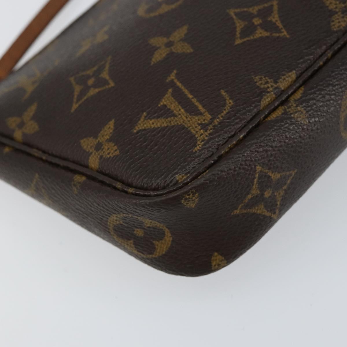 LOUIS VUITTON Monogram Pochette Accessoires Pouch M51980 LV Auth BA8143