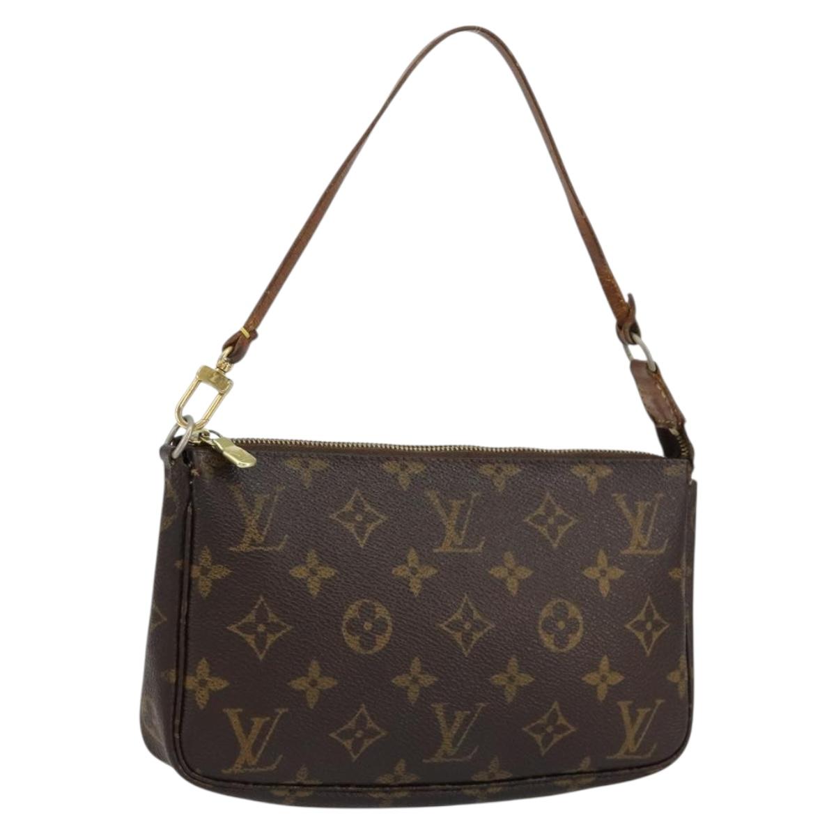 LOUIS VUITTON Monogram Pochette Accessoires Pouch M51980 LV Auth BA8143