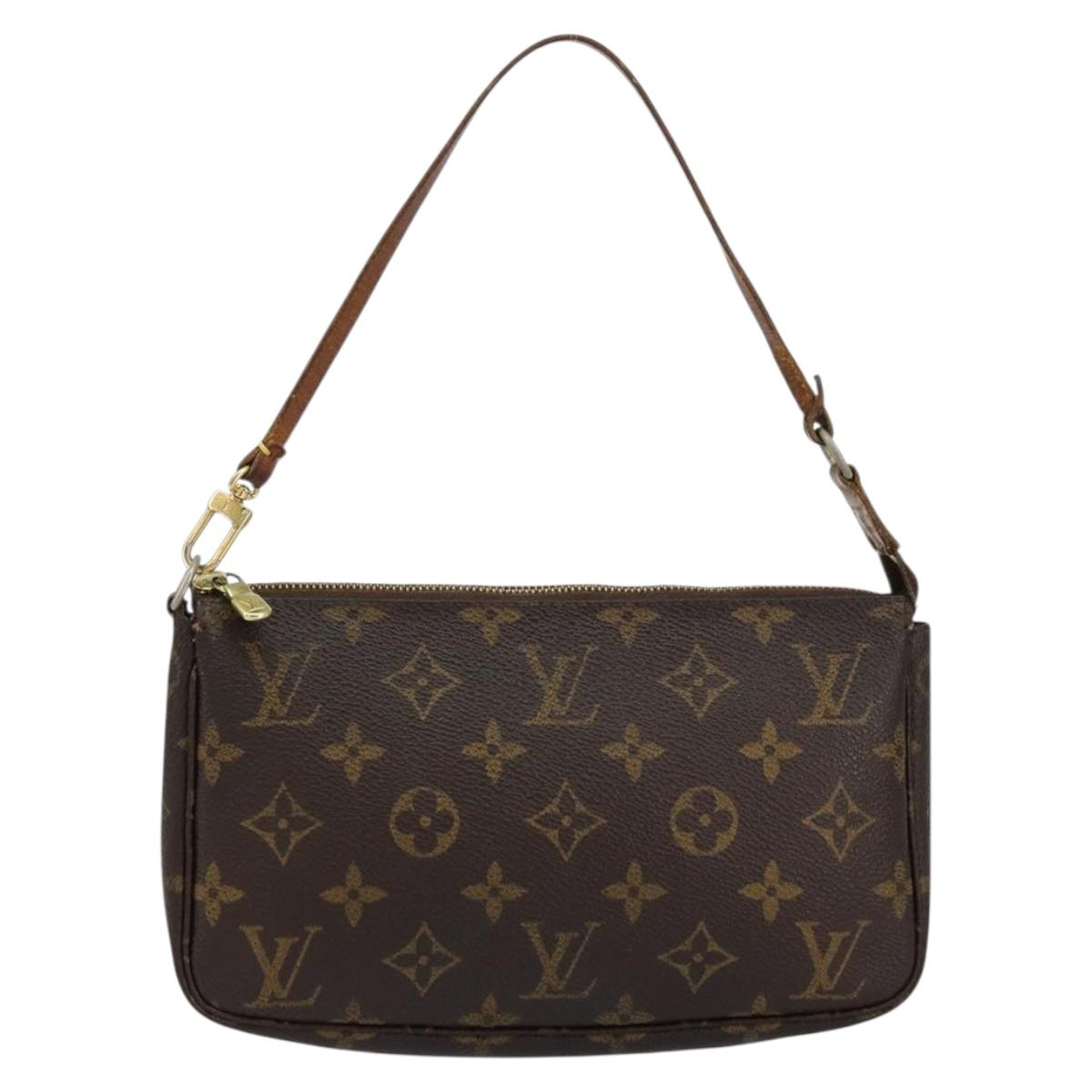 LOUIS VUITTON Monogram Pochette Accessoires Pouch M51980 LV Auth BA8143