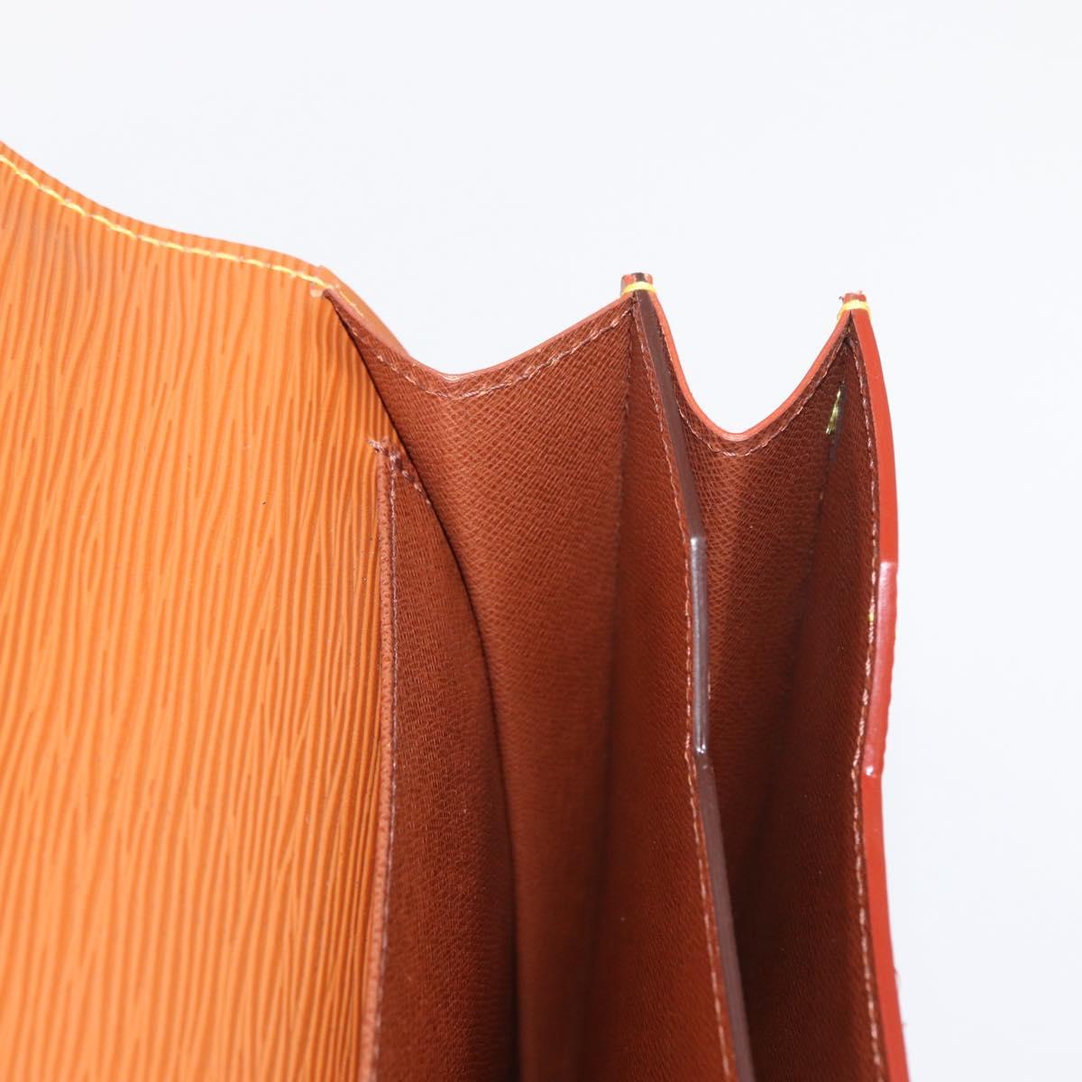 LOUIS VUITTON Epi Serviette Conseiller Briefcase Zipangu Gold M54428 Auth BA8150