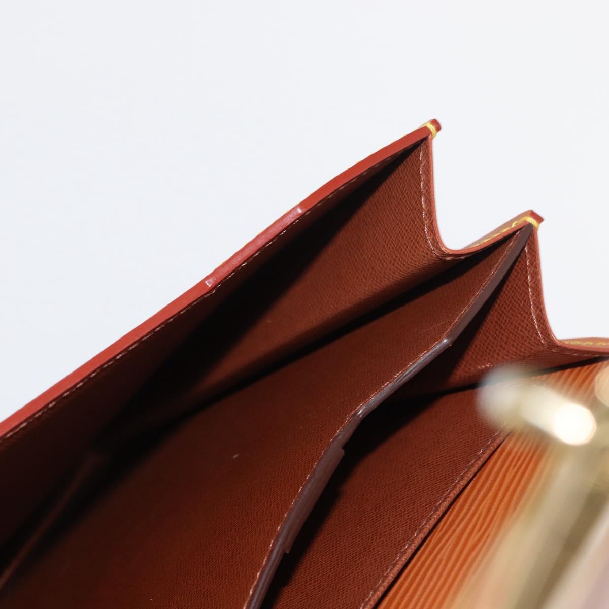 LOUIS VUITTON Epi Serviette Conseiller Briefcase Zipangu Gold M54428 Auth BA8150